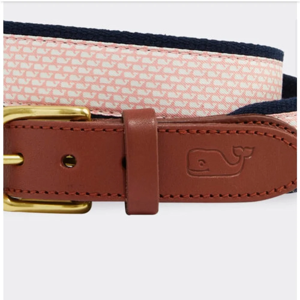 NWT Vineyard Vines boys micro whale classic canvas club belt, 35” or XL